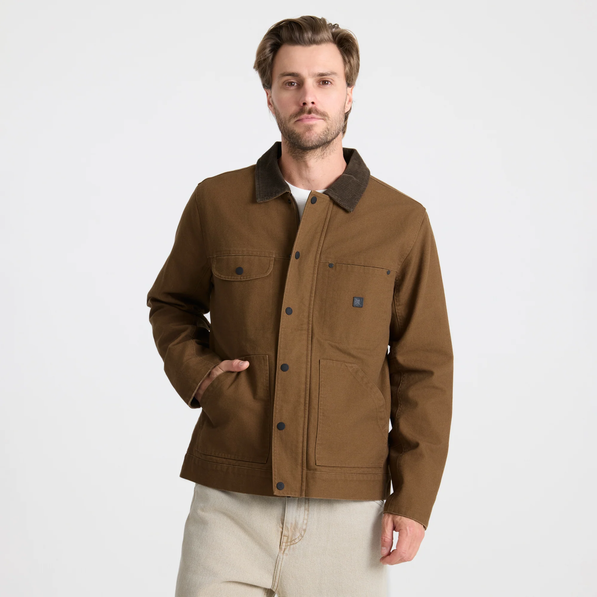 Open Roads Waxed Canvas Jacket - Otter - Image 8