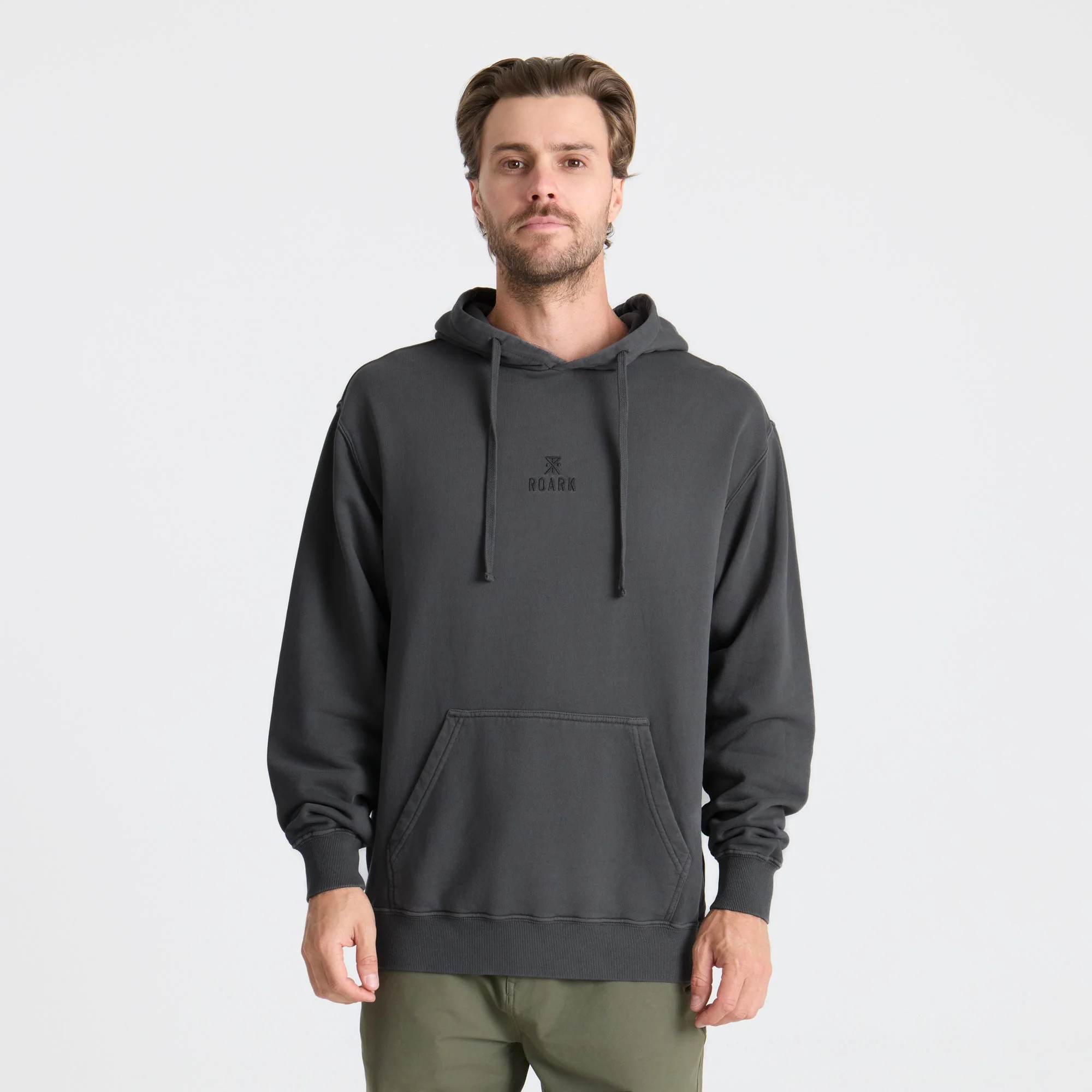 Safe Camp Embroidery Fleece - Charcoal - Image 2