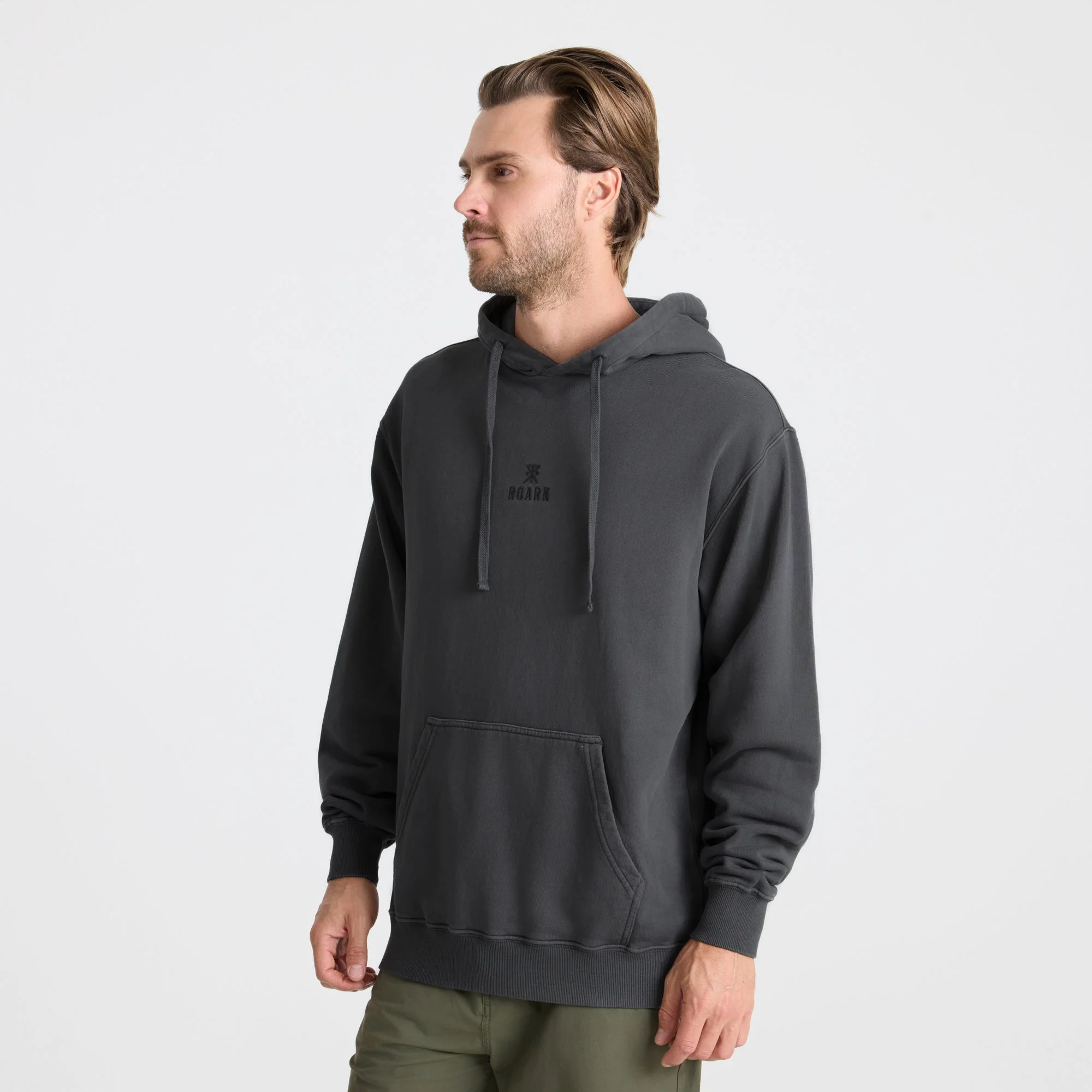 Safe Camp Embroidery Fleece - Charcoal - Image 3