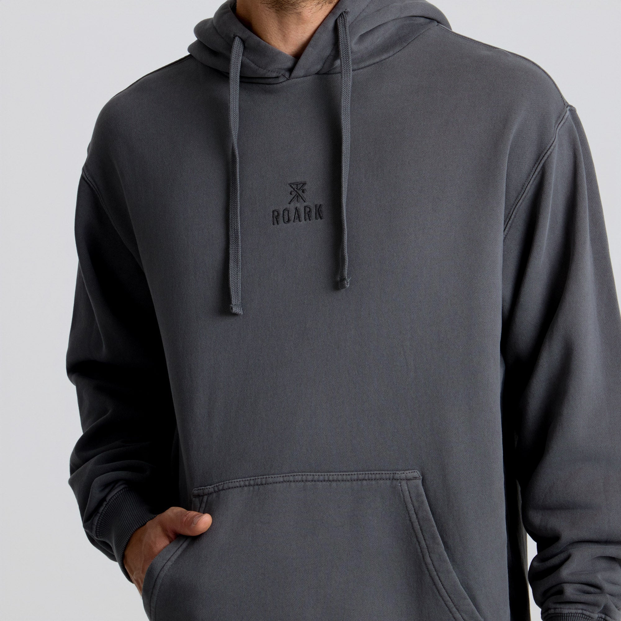 Safe Camp Embroidery Fleece - Charcoal - Image 5