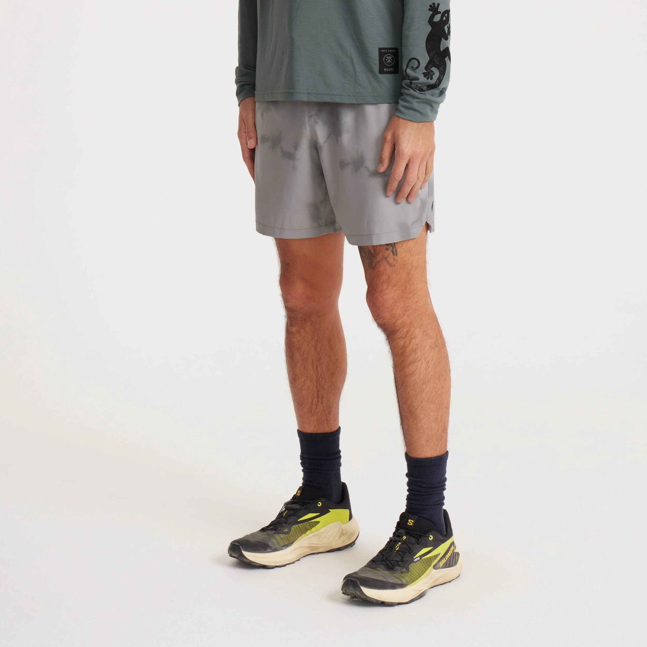 Serrano 7" Active Stretch Shorts - Ghost Grey - Image 4