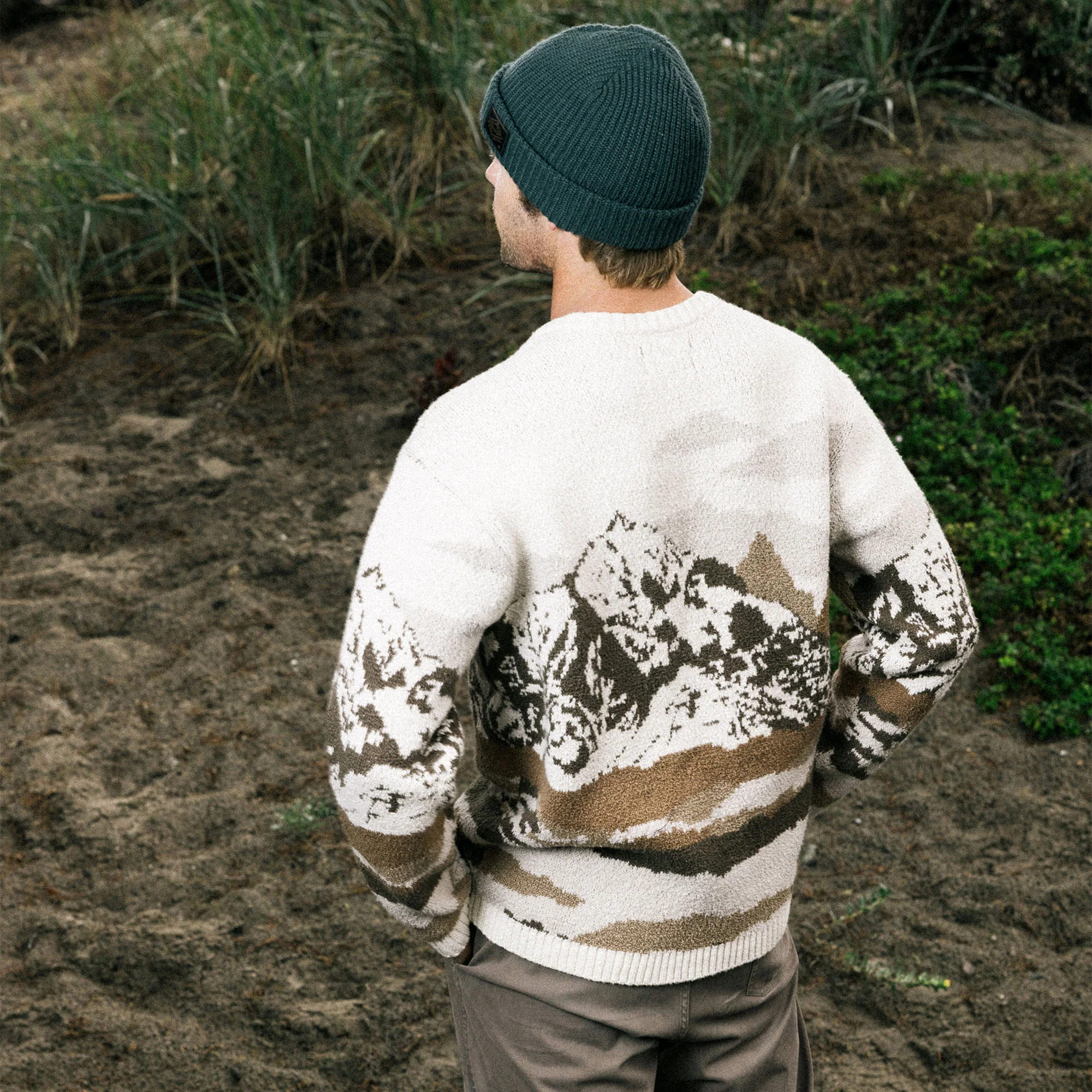Tierra Del Sur Long Sleeve Sweater - Khaki - Image 3