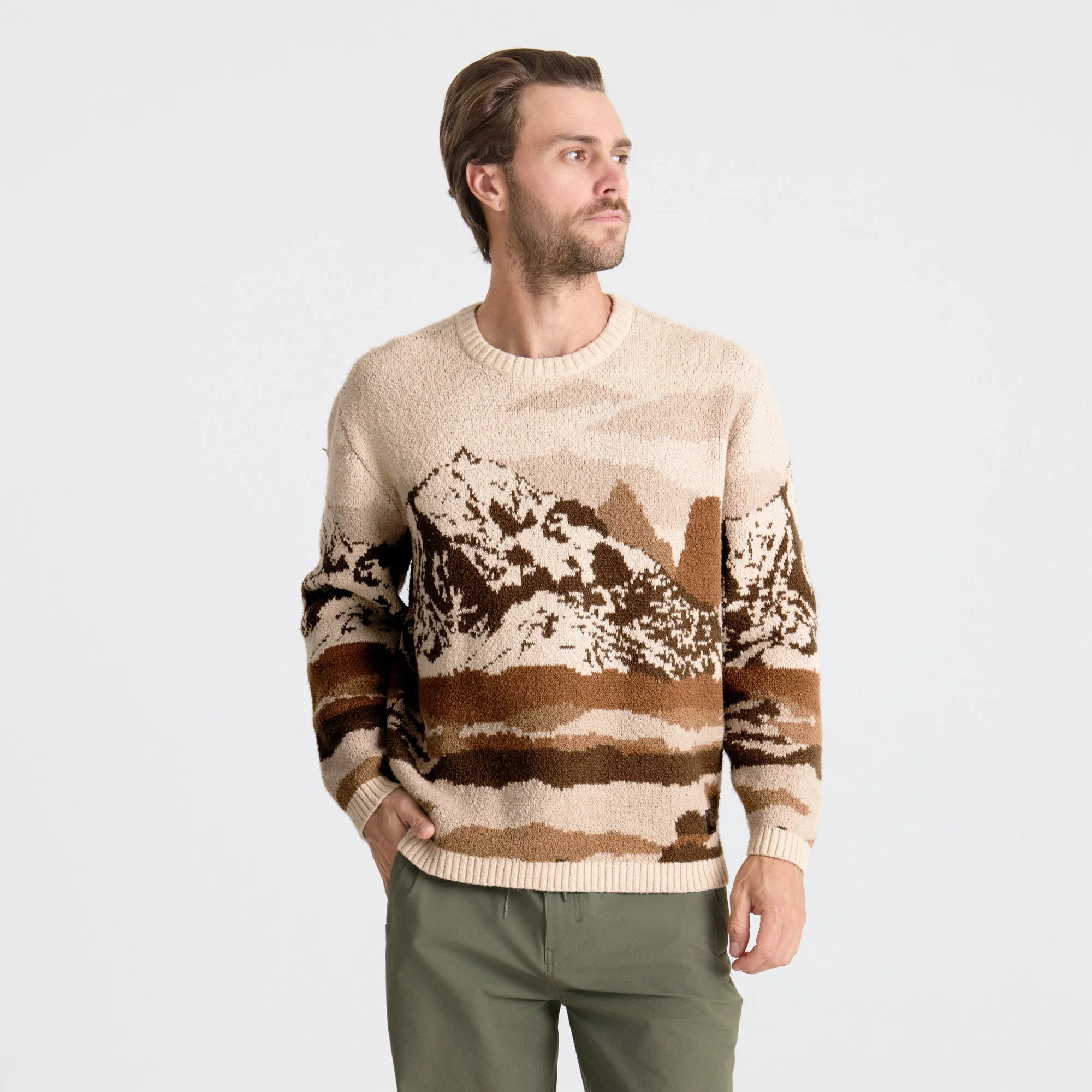 Tierra Del Sur Long Sleeve Sweater - Khaki - Image 4