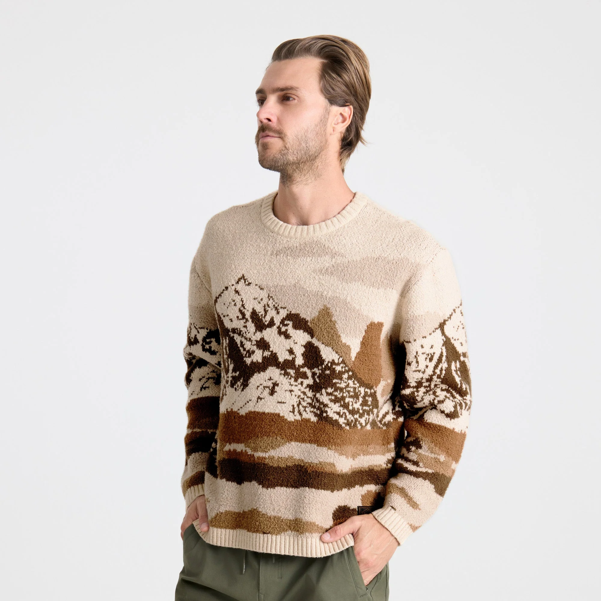 Tierra Del Sur Long Sleeve Sweater - Khaki - Image 5