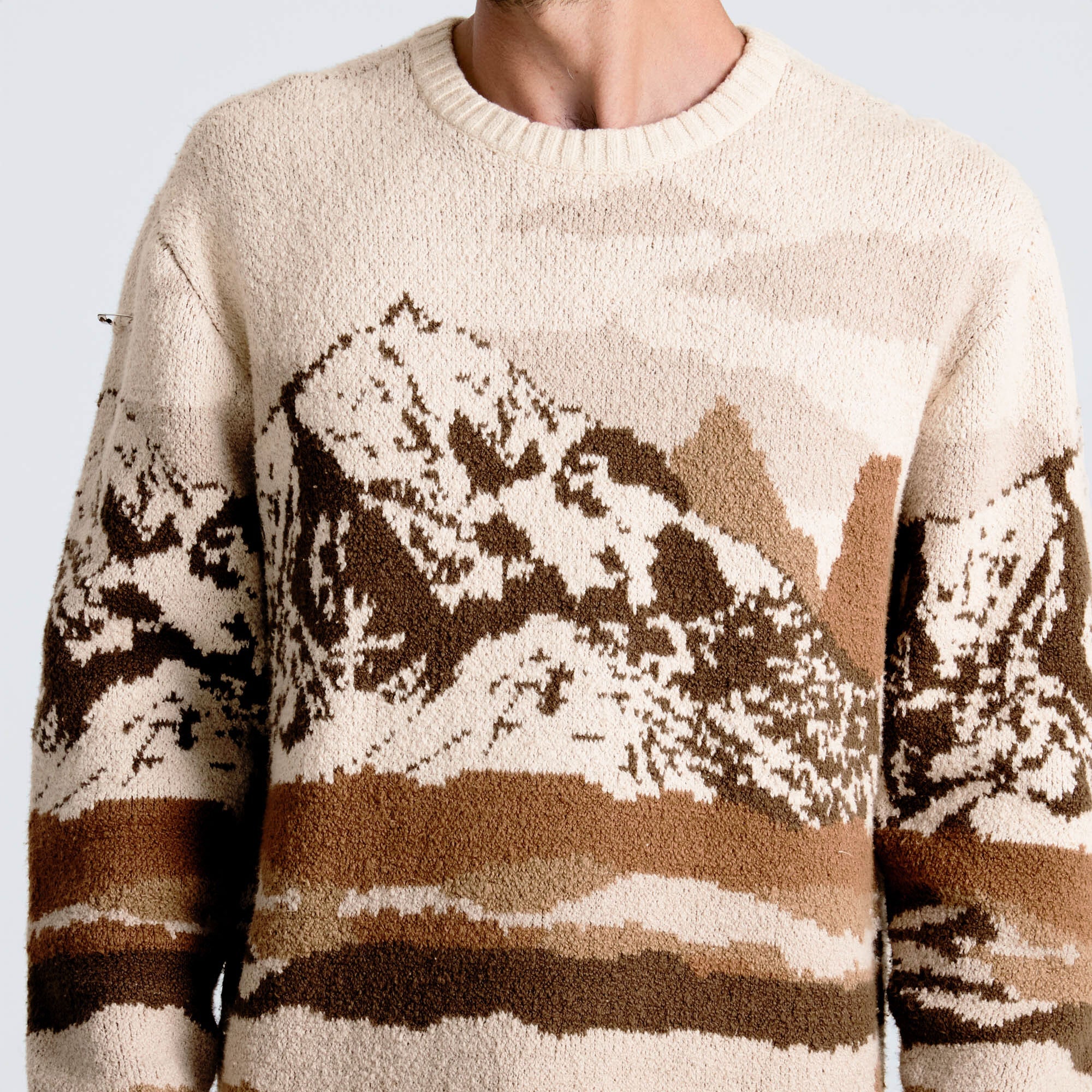 Tierra Del Sur Long Sleeve Sweater - Khaki - Image 7