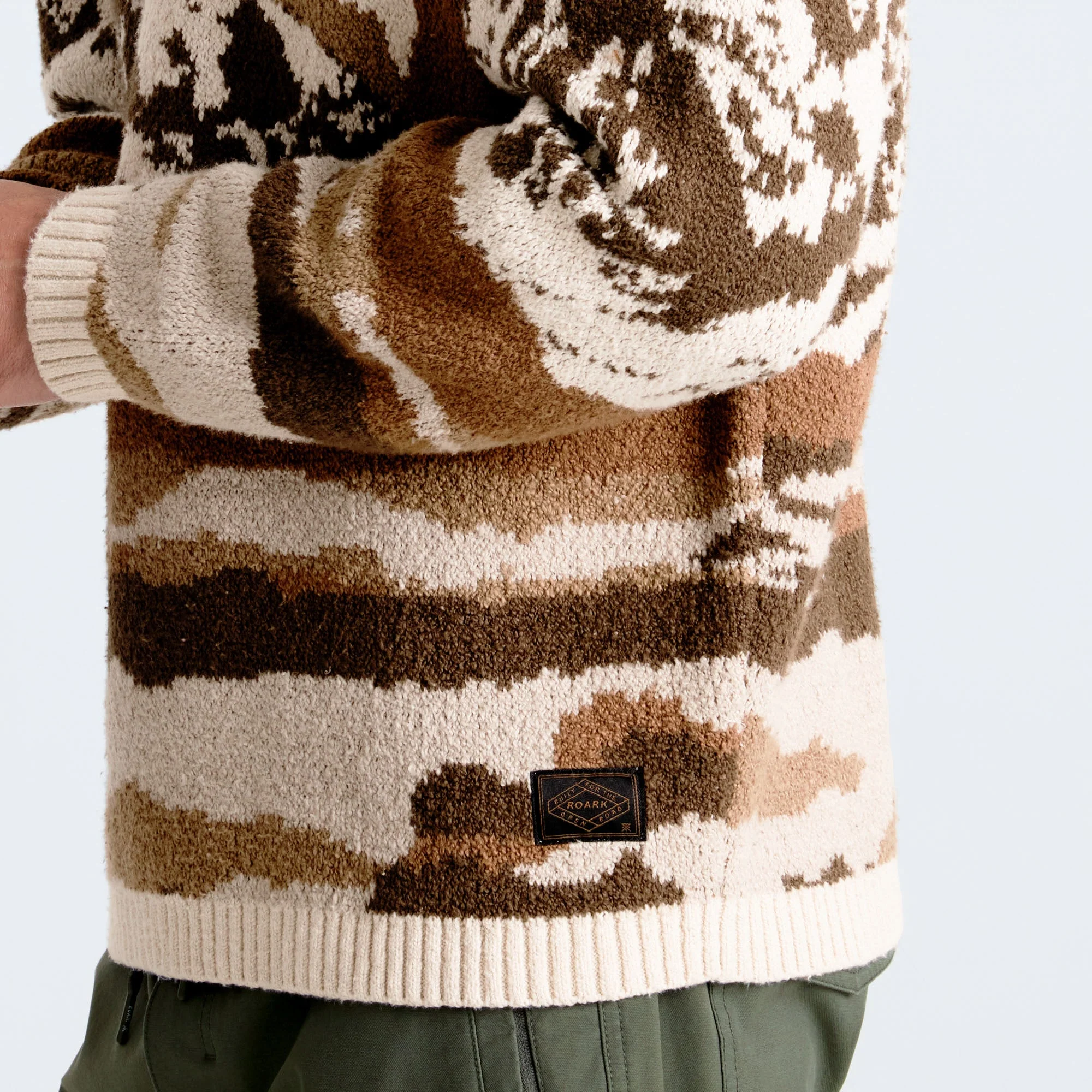 Tierra Del Sur Long Sleeve Sweater - Khaki - Image 8
