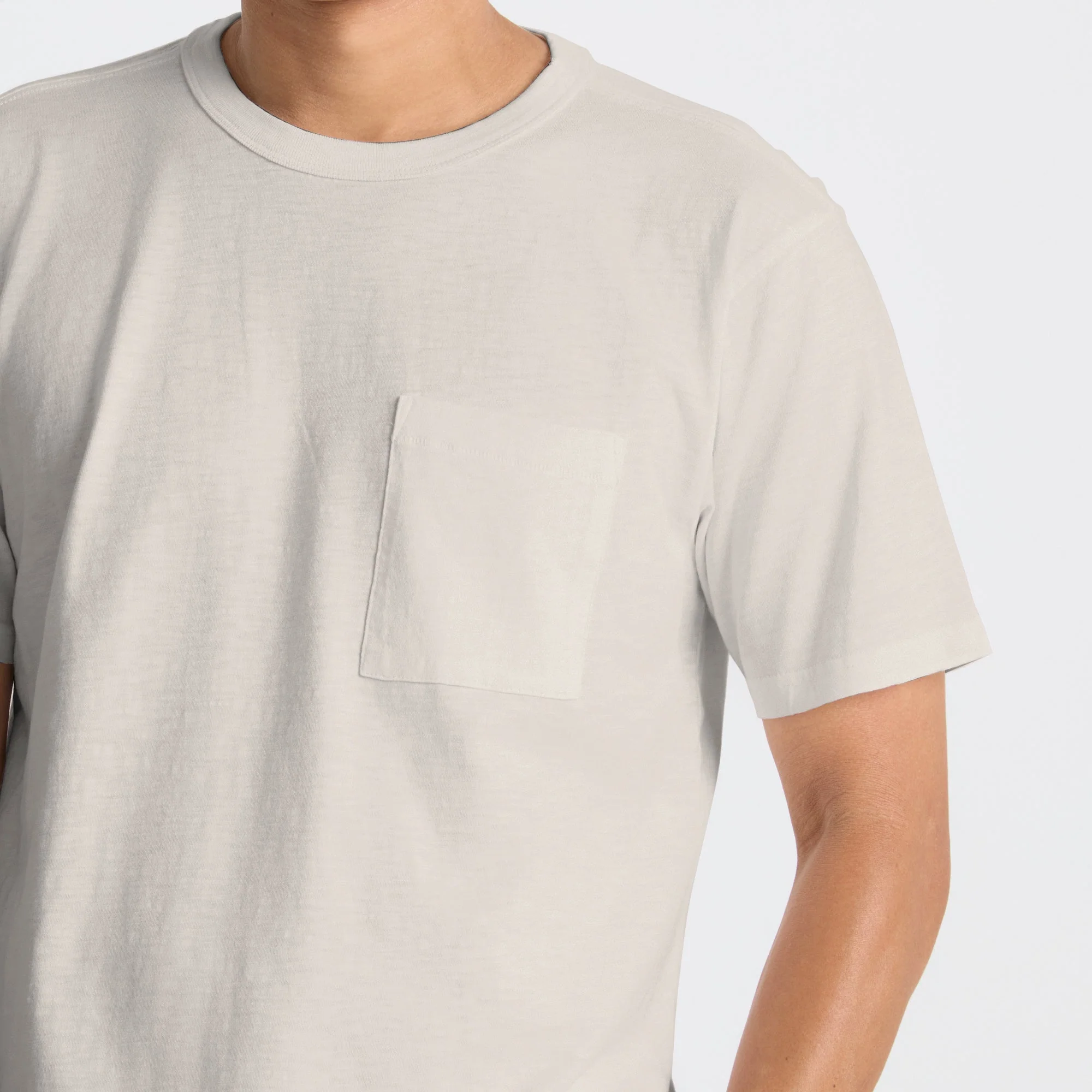 Well Worn Organic Short Sleeve T-Shirt - Off White - Image 4