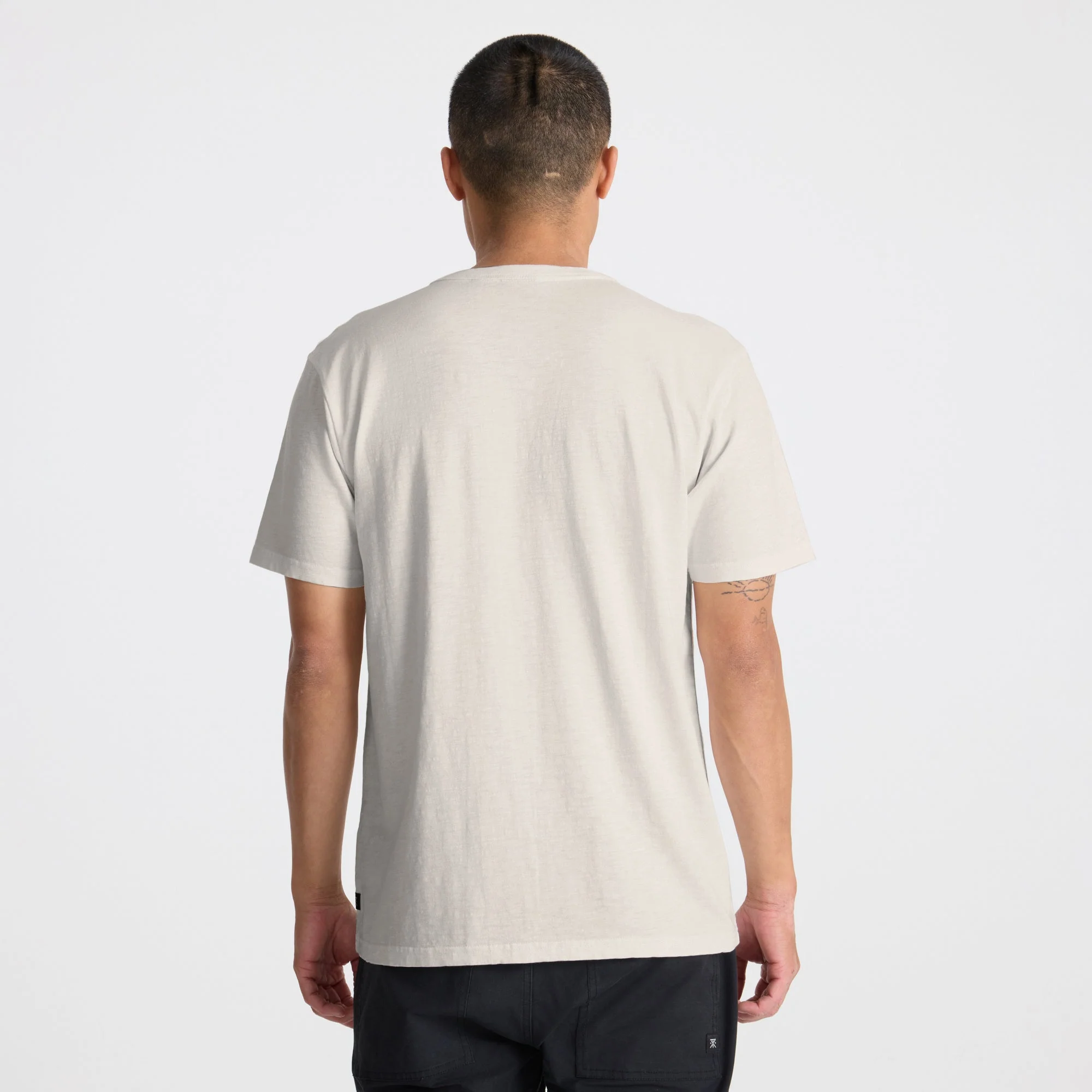 Well Worn Organic Short Sleeve T-Shirt - Off White - Image 5