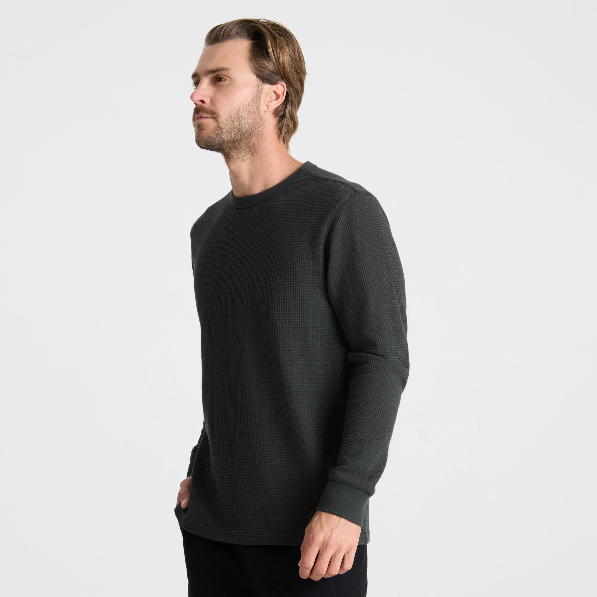Well Worn Long Sleeve Thermal - Onyx - Image 4